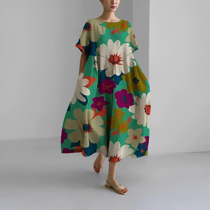 CLAIRE™ | BOHEMIAN FLORAL PRINT DRESS
