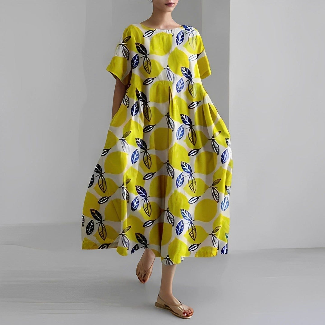 CLAIRE™ | BOHEMIAN FLORAL PRINT DRESS